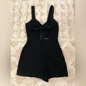 NWT Abercrombie & Fitch Black Cutout Romper Size 0 XS